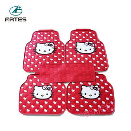 Left And Right Hand Driving Universal Car Floor Mats Hello Kitty Cartoon Pattern