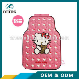 Left And Right Hand Driving Universal Car Floor Mats Hello Kitty Cartoon Pattern